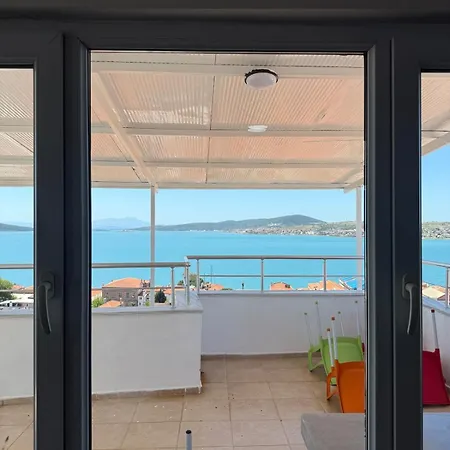 Stunning Sea View With Spacious Terrace Lägenhet Ayvalı